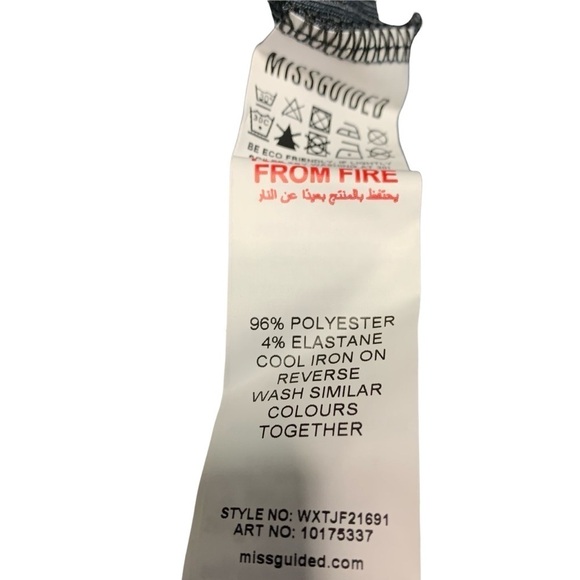 Missguided New With Tags fine rib racer vest in charcoal size 8 - Picture 13 of 16